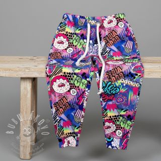 Teplákovina Manga cobalt digital print