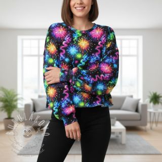 Teplákovina Fire works design C digital print