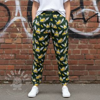 Teplákovina Retro design A digital print