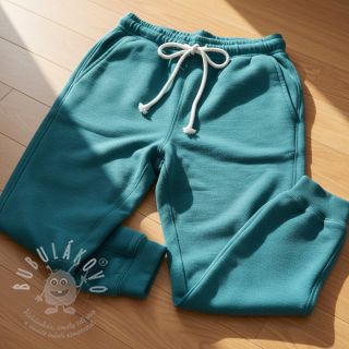 Teplákovina počesaná JOGGING petrol