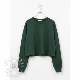 Teplákovina počesaná JOGGING dark green