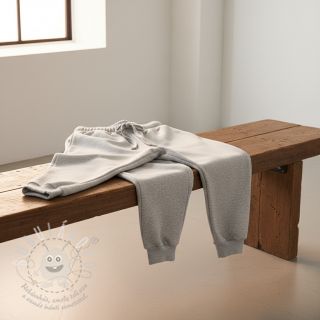 Teplákovina počesaná JOGGING ecru melange