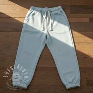 Teplákovina počesaná JOGGING soft blue