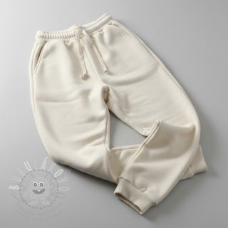 Teplákovina počesaná JOGGING ecru