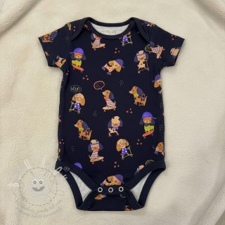 Úplet Dogs navy digital print