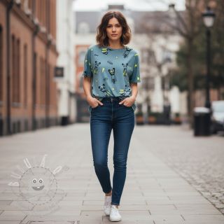 Úplet NEON Super heroes smoke blue melange