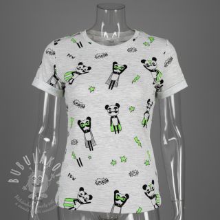 Úplet NEON Super heroes ecru melange