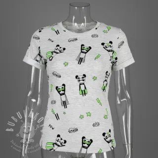 Úplet NEON Super heroes ecru melange