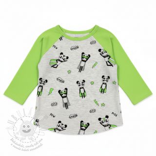 Úplet NEON Super heroes ecru melange