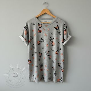 Úplet NEON Super heroes light grey melange