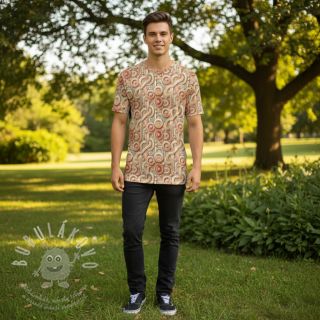 Úplet VISCOSE Unity orange digital print