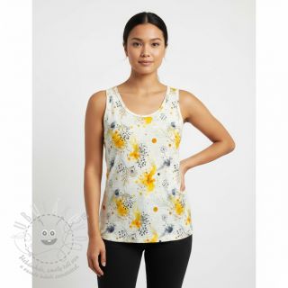 Úplet VISCOSE Soothing Fields yellow digital print