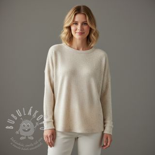 Úplet se lnem WAFFLE SIMPLY NATURAL