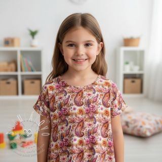 Úplet Paisley woody design A digital print