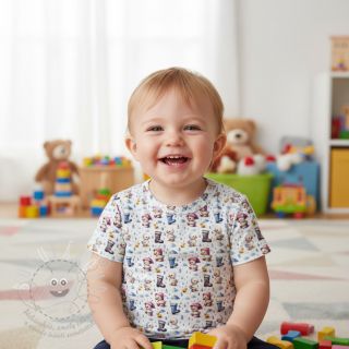 Úplet Olly and friends design D digital print