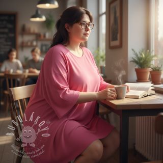 Úplet VISCOSE LYCRA HEAVY pink