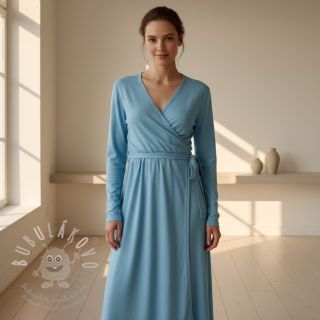 Úplet VISCOSE LYCRA HEAVY blue topaz