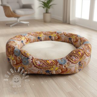 Umělá kožešina Paisley digital print