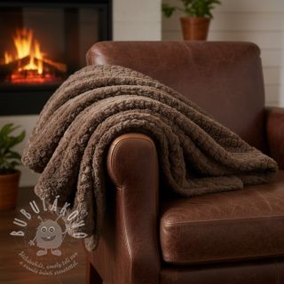 Umělá kožešina Curly mocha