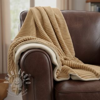 Umělá kožešina Shadow stripes bronze