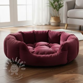 Umělá kožešina SMOOTH bordeaux