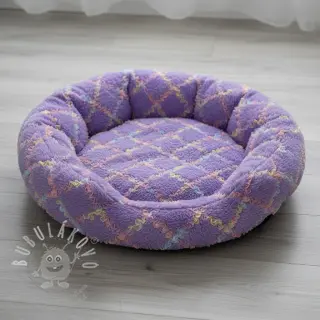 Umělá kožešina s tylem MULTI lilac