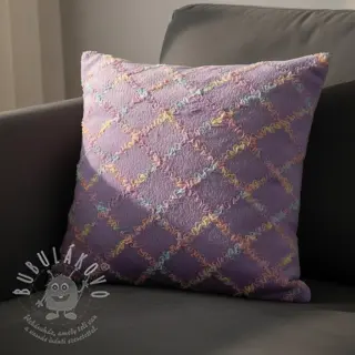 Umělá kožešina s tylem MULTI lilac