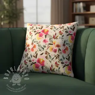 Umělá kožešina Flower multicolour