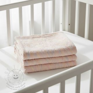 Umělá kožešina s tylem powder