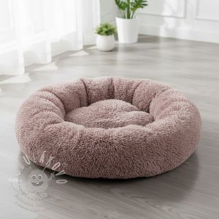 Umělá kožešina LUREX SILVER old blush