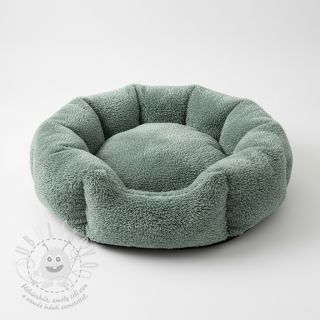 Umělá kožešina LUREX SILVER old green