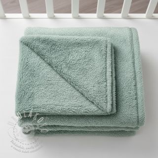 Umělá kožešina LUREX SILVER old green