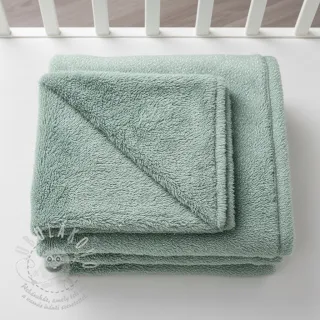 Umělá kožešina LUREX SILVER old green