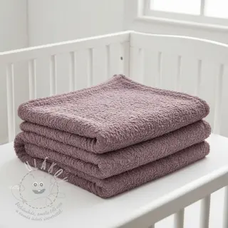 Umělá kožešina Curly mauve