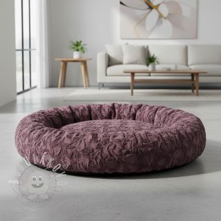 Umělá kožešina aubergine