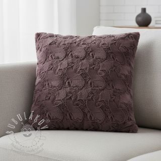 Umělá kožešina aubergine