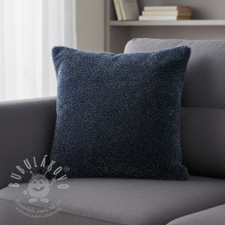 Umělá kožešina LUREX SILVER navy
