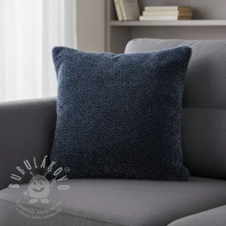 Umělá kožešina LUREX SILVER navy