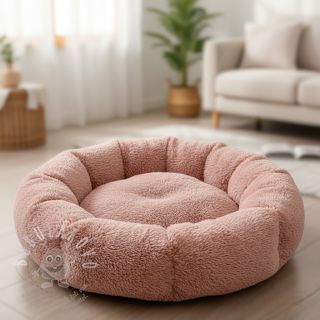 Umělá kožešina LUREX SILVER rose