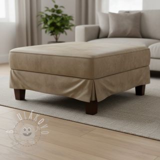 Umělá kůže semiš DOUDOU tourterelle