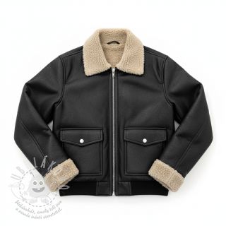 Umělá kůže oděvná Bounded Cantara black