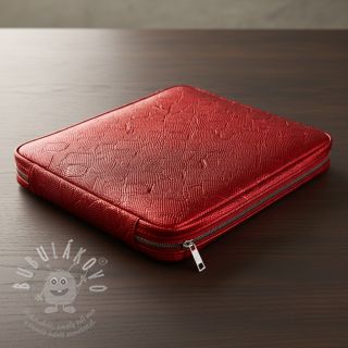 Umělá kůže SNAKE rouge metal