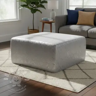 Umělá kůže SNAKE blanc argent