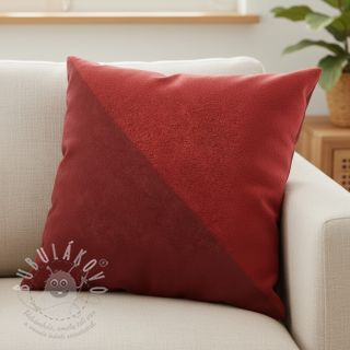 Umělá kůže semiš ALASKA griotte/bordeaux