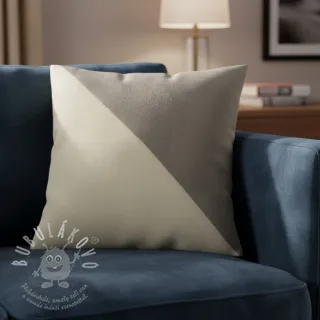 Umělá kůže semiš ALASKA ecru/taupe