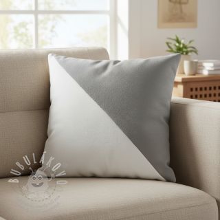 Umělá kůže semiš ALASKA blanc/perle