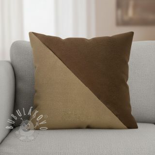 Umělá kůže semiš ALASKA chocolat/daim