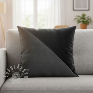 Umělá kůže semiš ALASKA noir/acier