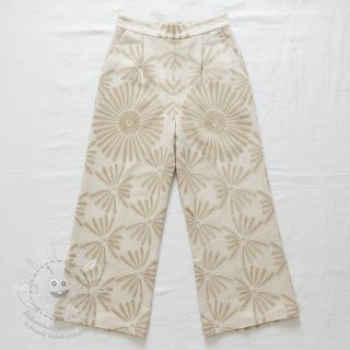 Viskóza se lnem Desert flowers design A