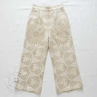 Viskóza se lnem Desert flowers design A